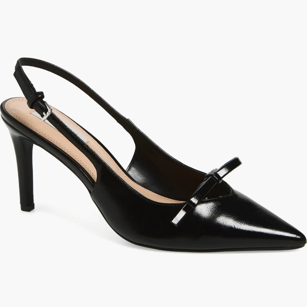 Chic Black Slingback Heels